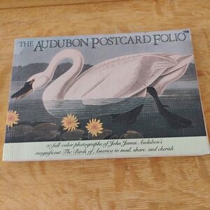 Audubon Postcard Folio with Swan Design